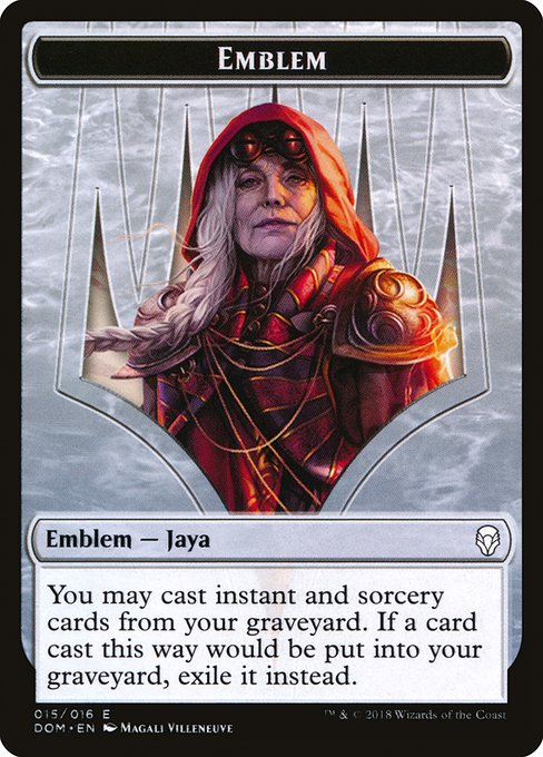 Jaya Ballard Emblem from Dominaria Tokens