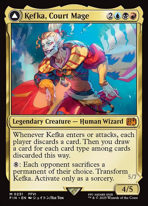 Kefka, Court Mage // Kefka, Ruler of Ruin from Final Fantasy