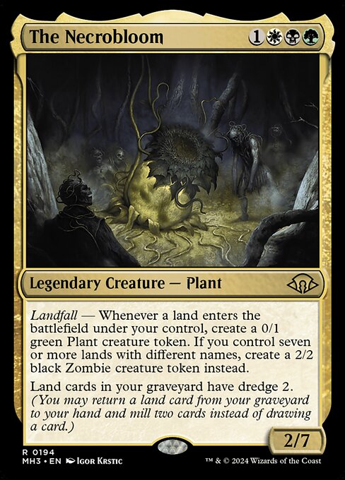 The Necrobloom from Modern Horizons 3