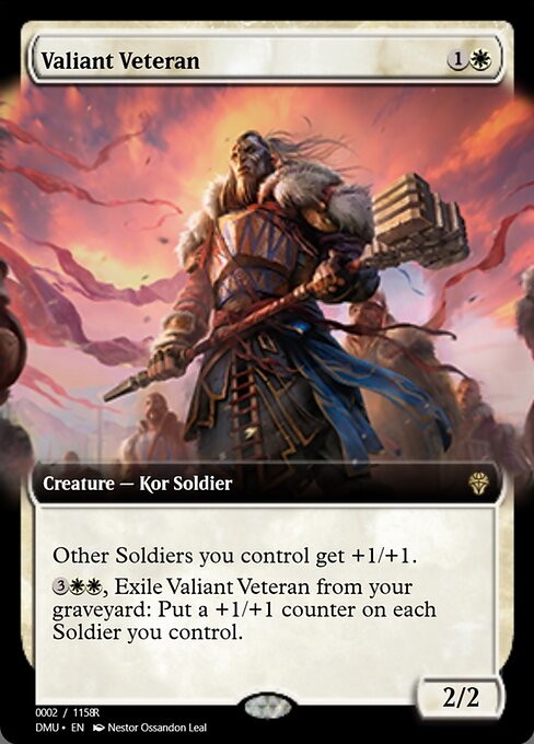Valiant Veteran highlighted card art