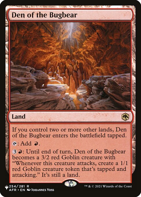 Den of the Bugbear from The List