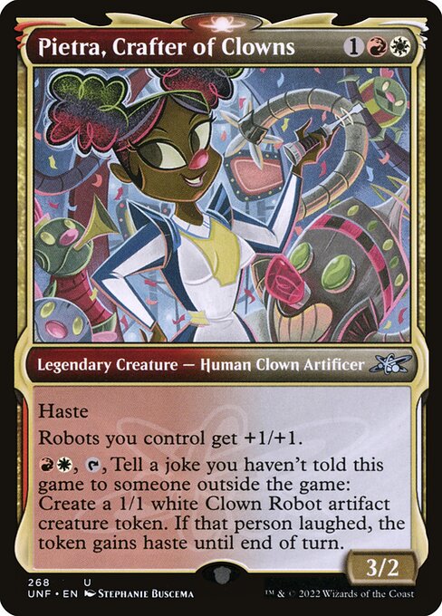 Pietra, Crafter of Clowns highlighted card art