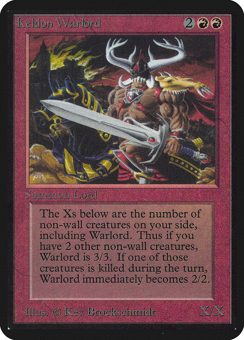 Keldon Warlord from Limited Edition Alpha