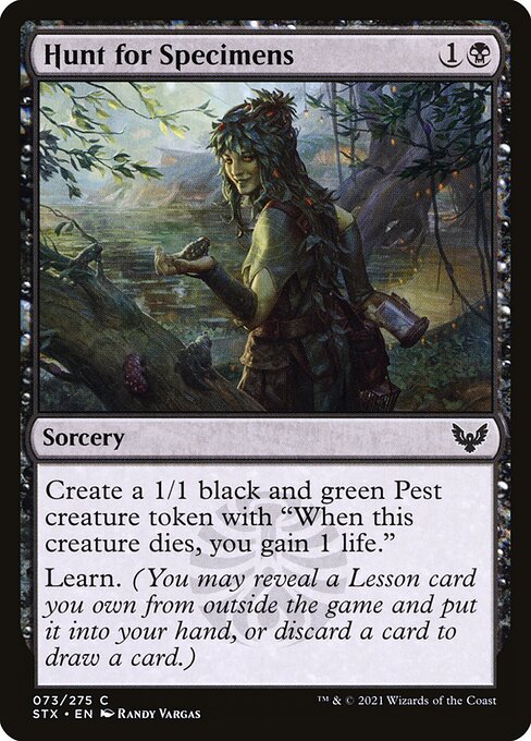 Hunt for Specimens highlighted card art