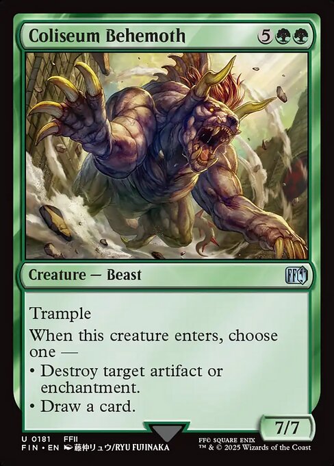 Coliseum Behemoth highlighted card art