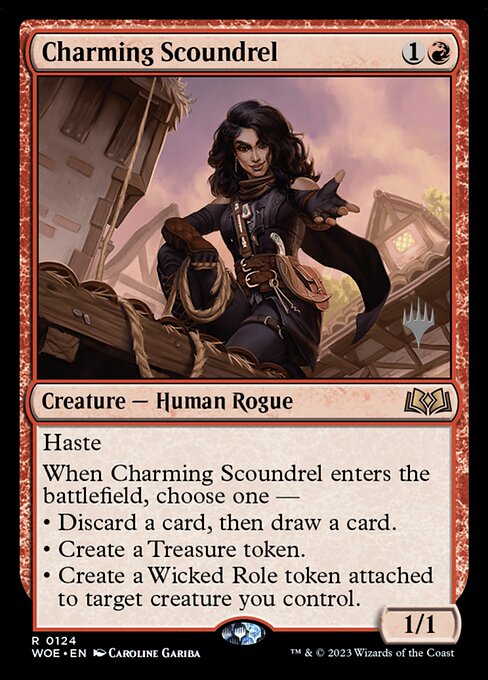 Charming Scoundrel from Wilds of Eldraine Promos