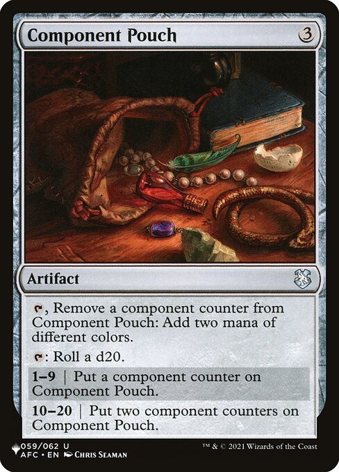 Component Pouch highlighted card art