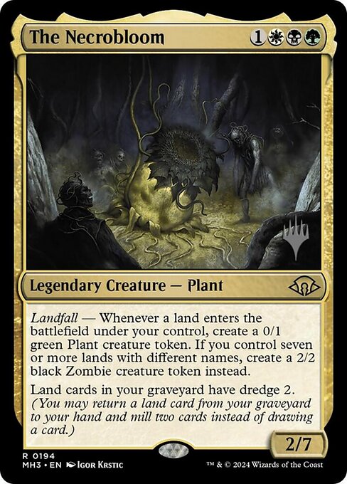 The Necrobloom highlighted card art