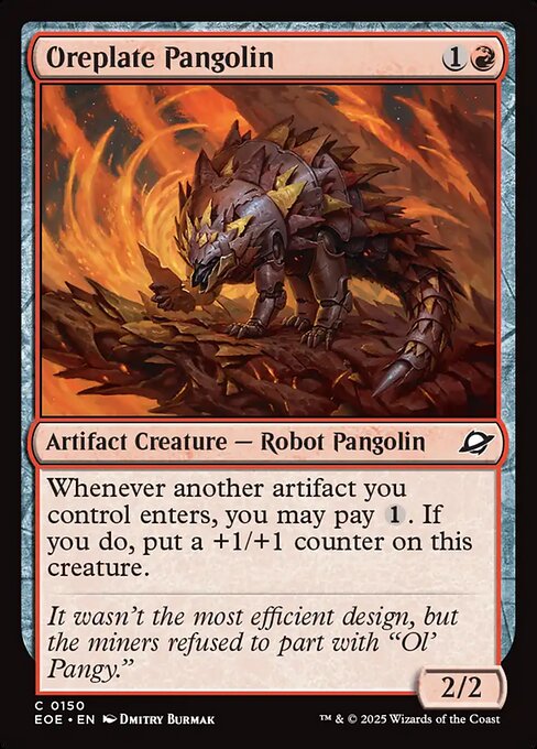 Oreplate Pangolin highlighted card art