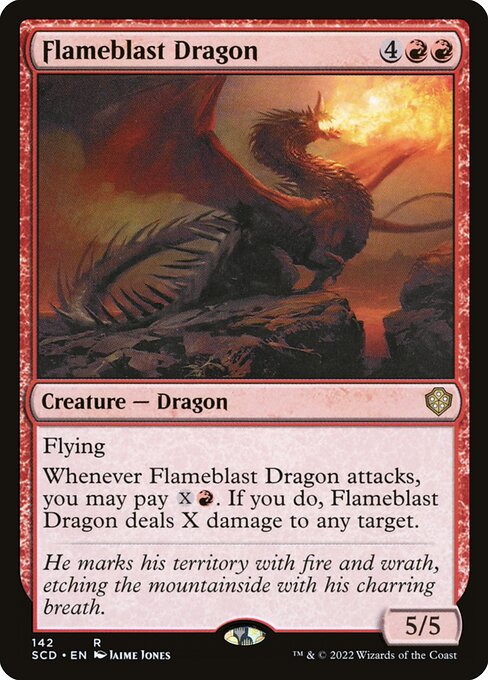Flameblast Dragon highlighted card art