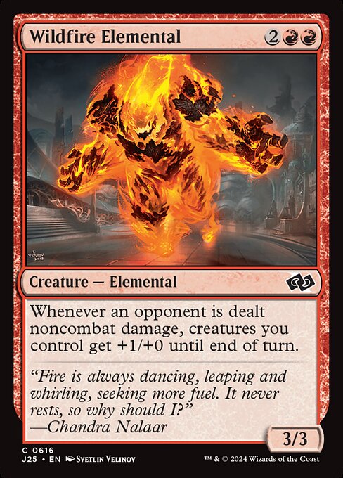 Wildfire Elemental highlighted card art