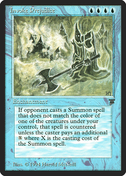 Invoke Prejudice highlighted card art