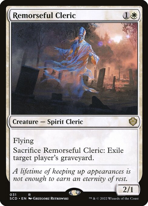 Remorseful Cleric highlighted card art