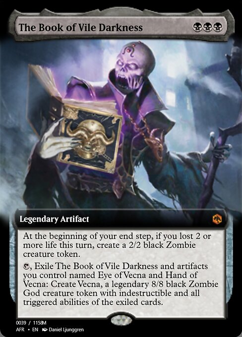 The Book of Vile Darkness highlighted card art