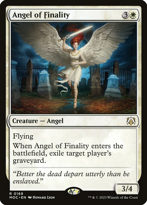 Angel of Finality from March of the Machine Commander