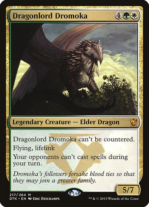 Dragonlord Dromoka from Dragons of Tarkir