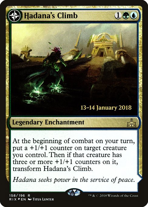 Hadana's Climb // Winged Temple of Orazca from Rivals of Ixalan Promos