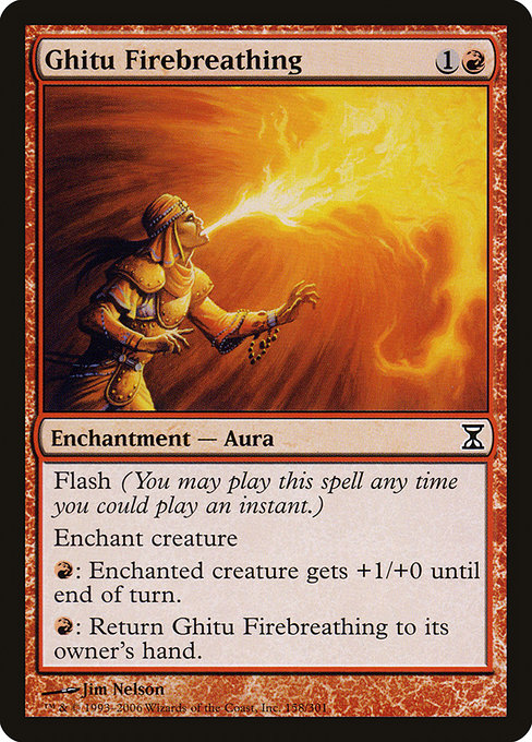 Ghitu Firebreathing highlighted card art