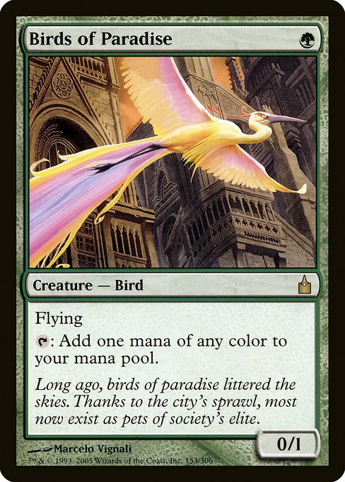 Birds of Paradise from Ravnica: City of Guilds