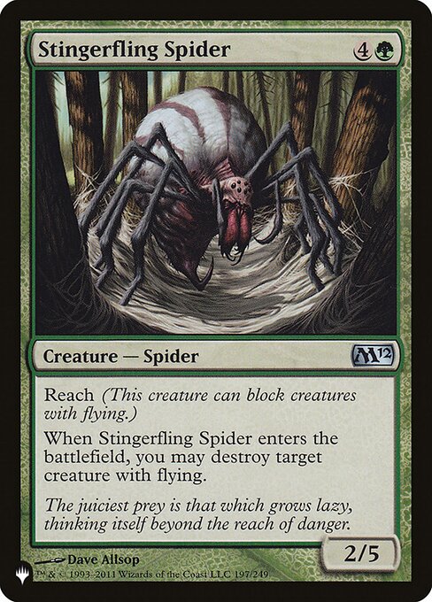 Stingerfling Spider highlighted card art
