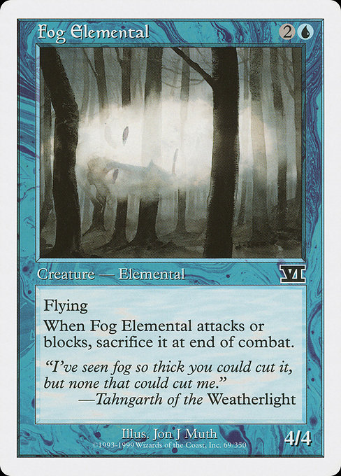 Fog Elemental from Classic Sixth Edition