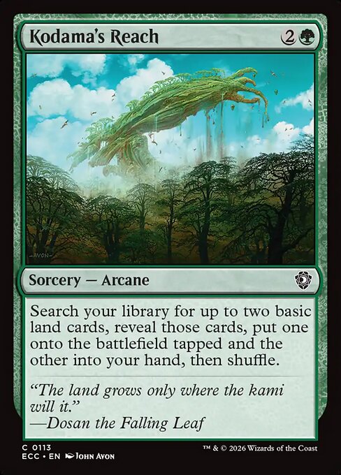 Kodama's Reach highlighted card art