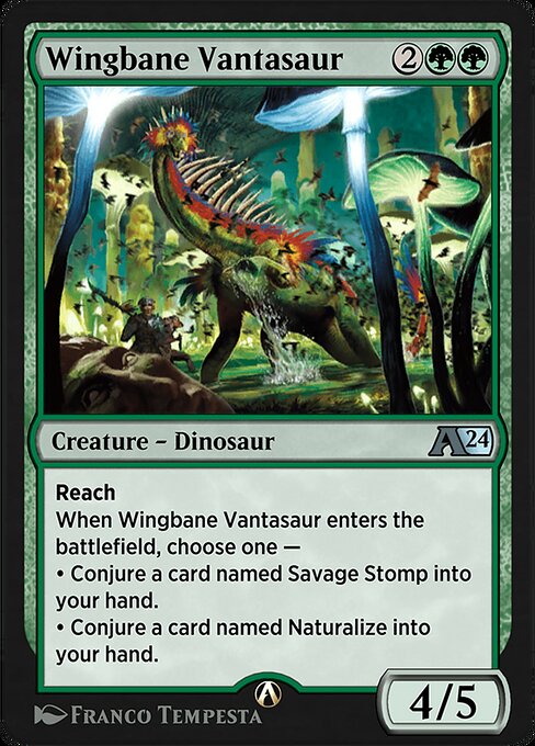 Wingbane Vantasaur highlighted card art