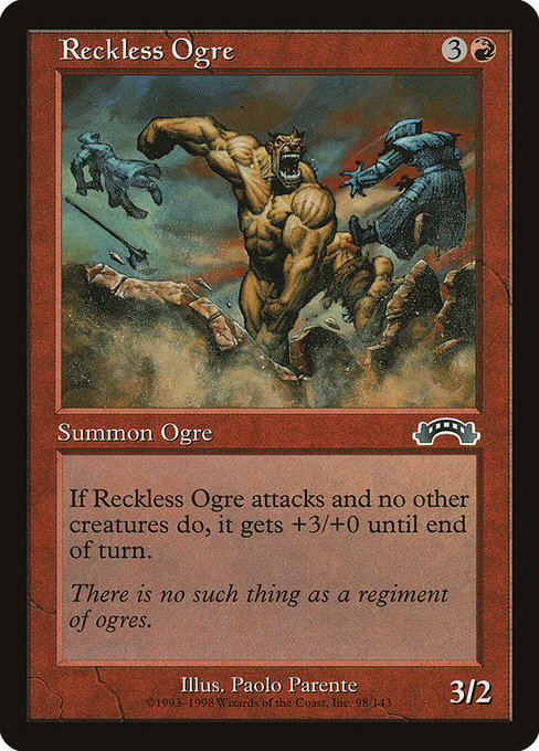 Reckless Ogre highlighted card art