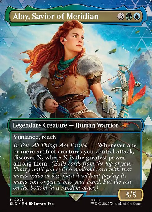 Aloy, Savior of Meridian highlighted card art