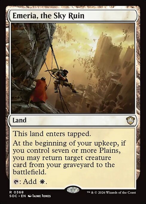 Emeria, the Sky Ruin from Secrets of Strixhaven Commander
