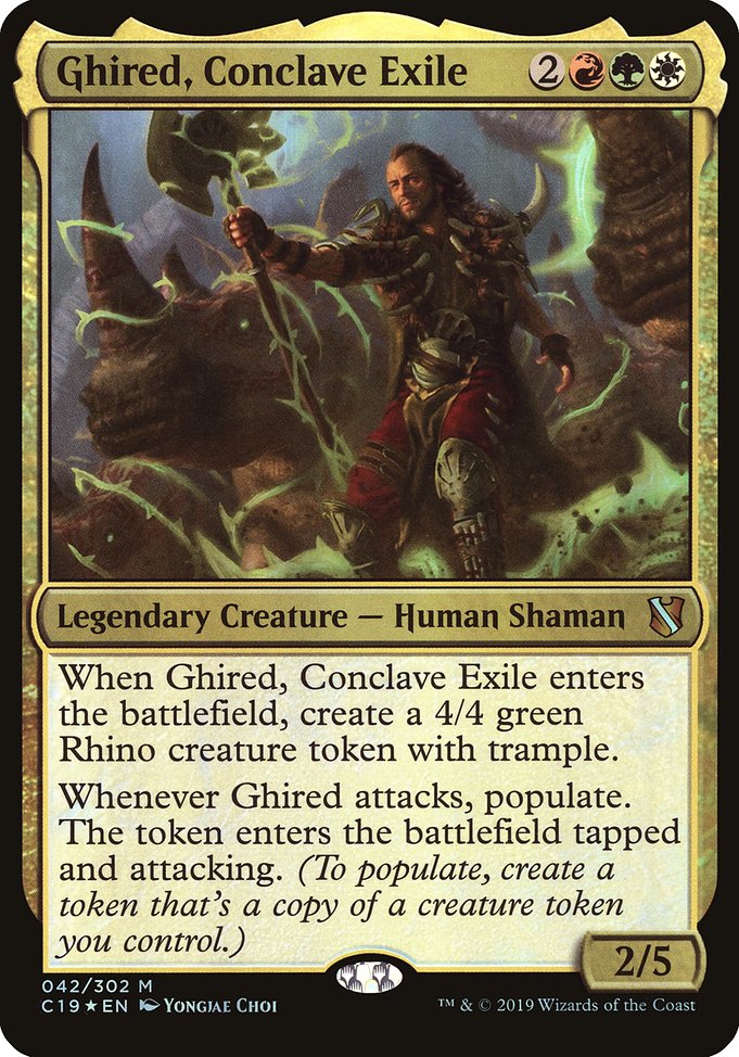 Ghired, Conclave Exile from Commander 2019 Oversized