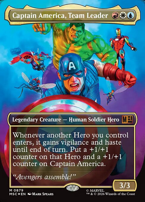 Captain America, Team Leader from Marvel Super Heroes Commander