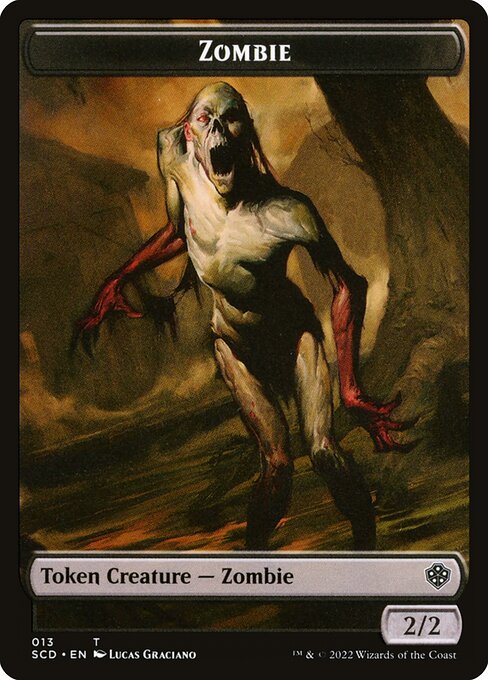 Zombie from Starter Commander Deck Tokens