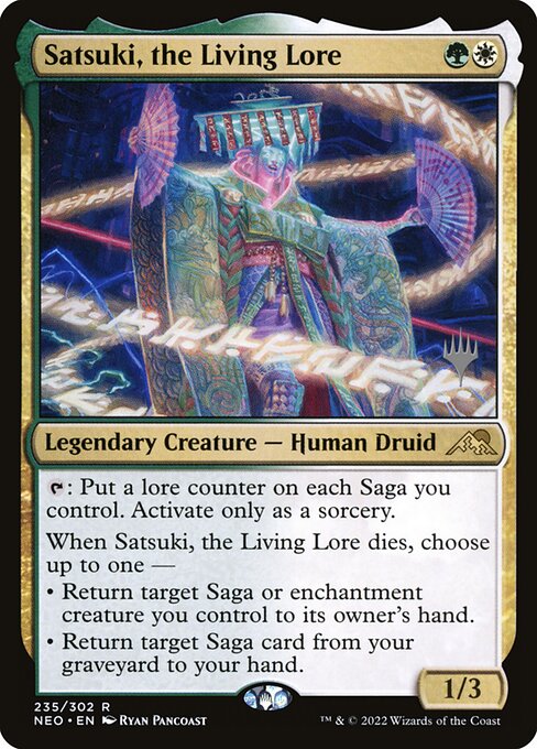 Satsuki, the Living Lore from Kamigawa: Neon Dynasty Promos