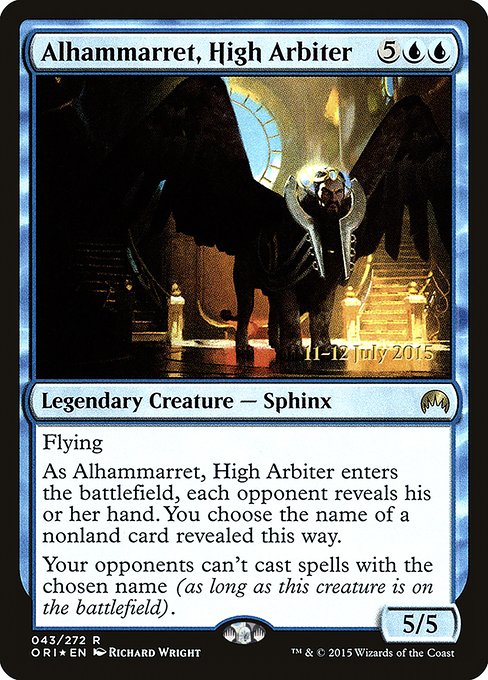 Alhammarret, High Arbiter from Magic Origins Promos