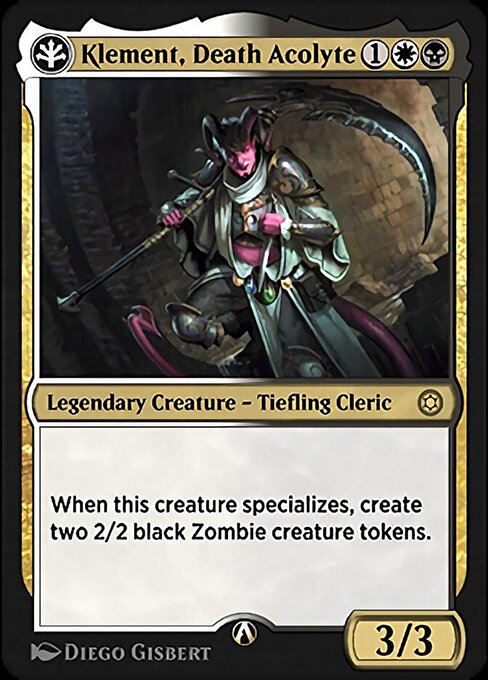 Klement, Death Acolyte highlighted card art