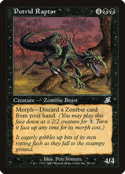 Putrid Raptor highlighted card art