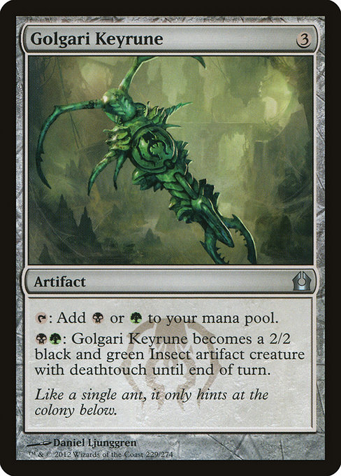 Golgari Keyrune highlighted card art