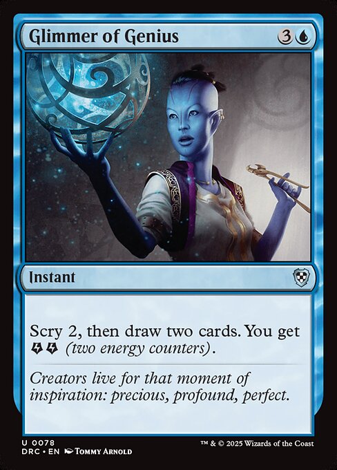 Glimmer of Genius highlighted card art