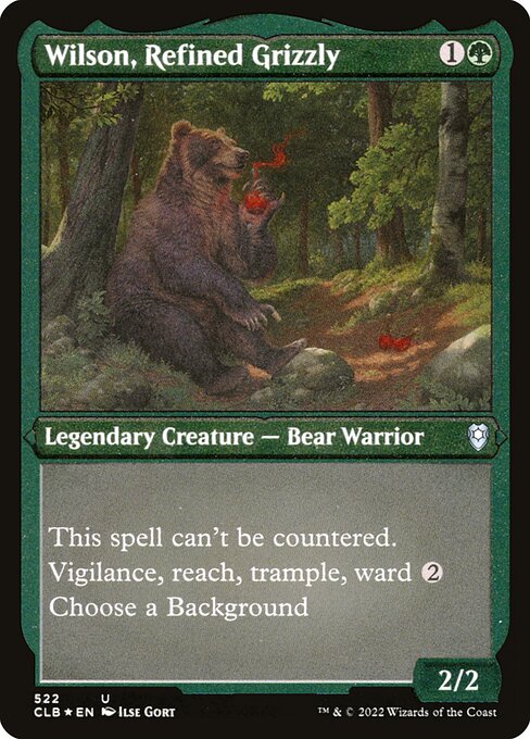 Wilson, Refined Grizzly highlighted card art