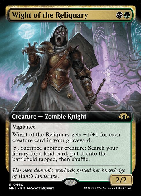 Wight of the Reliquary highlighted card art