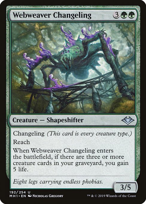 Webweaver Changeling from Modern Horizons