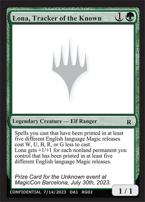 Lona, Tracker of the Known highlighted card art