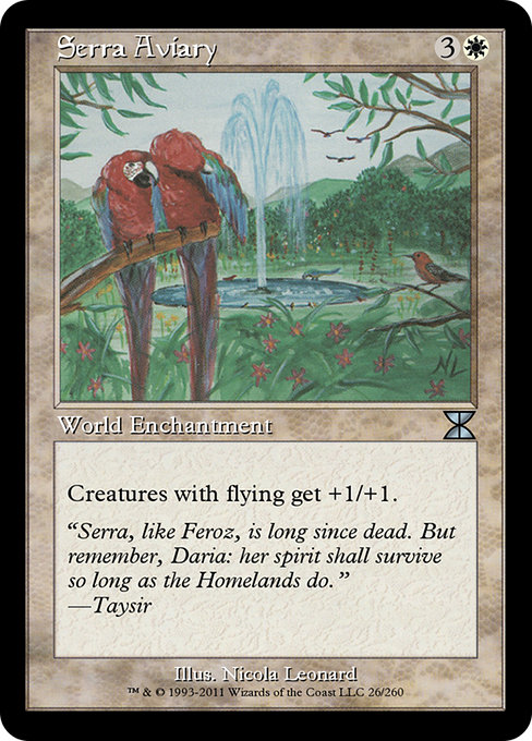 Serra Aviary highlighted card art