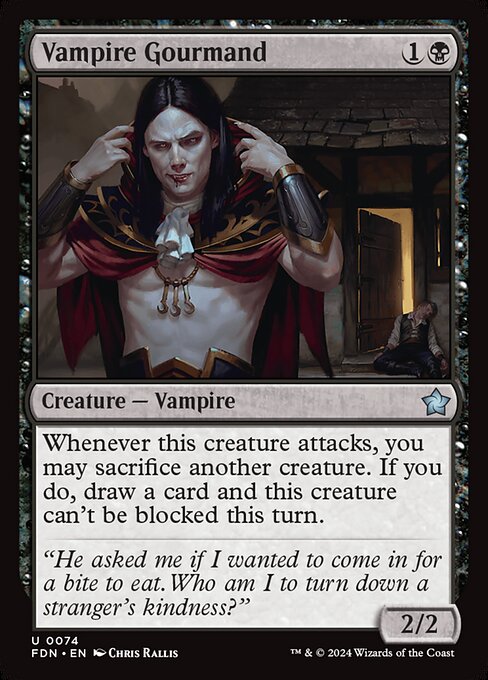 Vampire Gourmand highlighted card art
