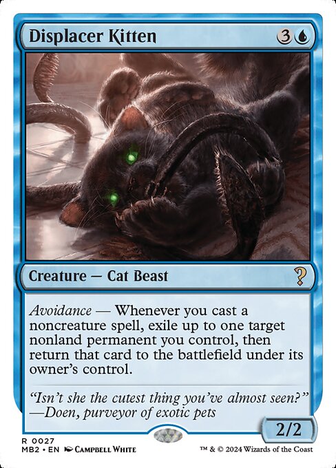 Displacer Kitten highlighted card art