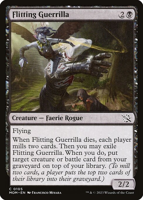 Flitting Guerrilla highlighted card art