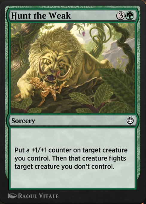 Hunt the Weak highlighted card art
