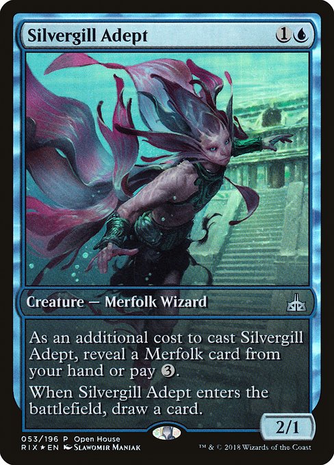 Silvergill Adept from Rivals of Ixalan Promos
