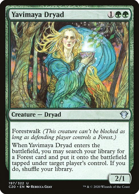Yavimaya Dryad from Commander 2020